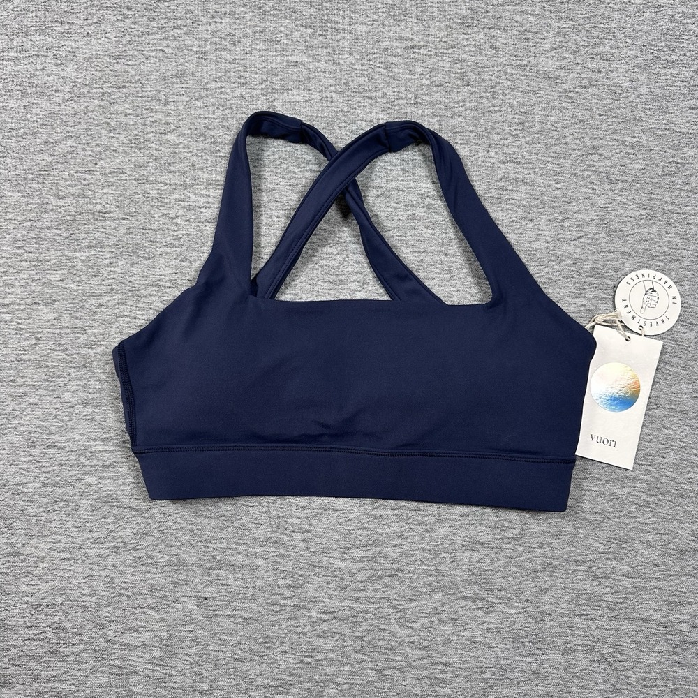 Vuori Daily Form Bra Womens Size Small Blue Coast Performance Sports Active NEW